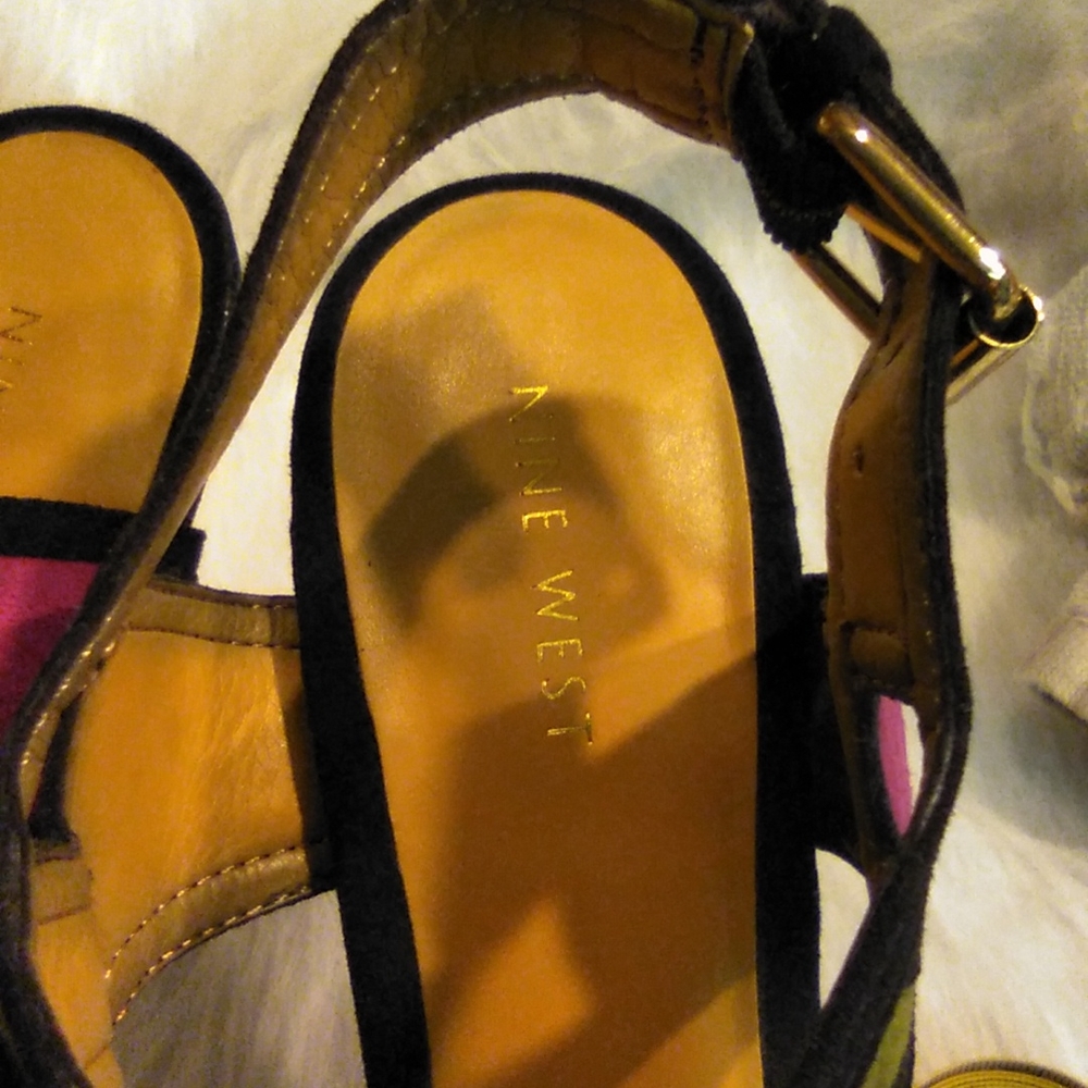 Nine West Color Block Heels Size 8 1/2 - image 5